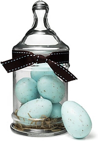 robin's egg soaps in apothecary jar